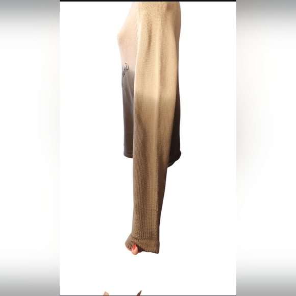 Karl Kani Tan Knit Sweater. Please See Pictures For Details. - Picture 8 of 12